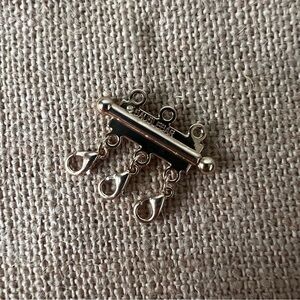 BaubleBar gold tone three necklace link clasp layering custom